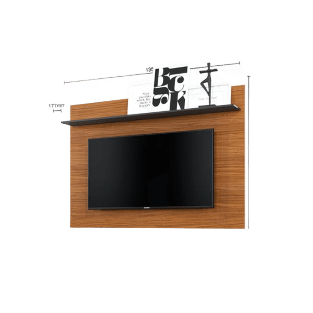 PANEL MAIA NOCE MILANO/PRETO FOSCO P/ TV 85" UNANIME 18852