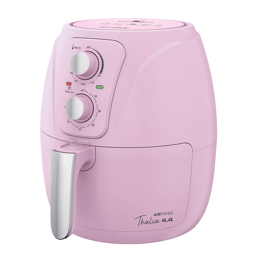 FREIDORA AIR FRYER THALIA 4.4L ELECTROBRASS 1500W TIMER 60MIN 200*C TLAF-44 ROSADO