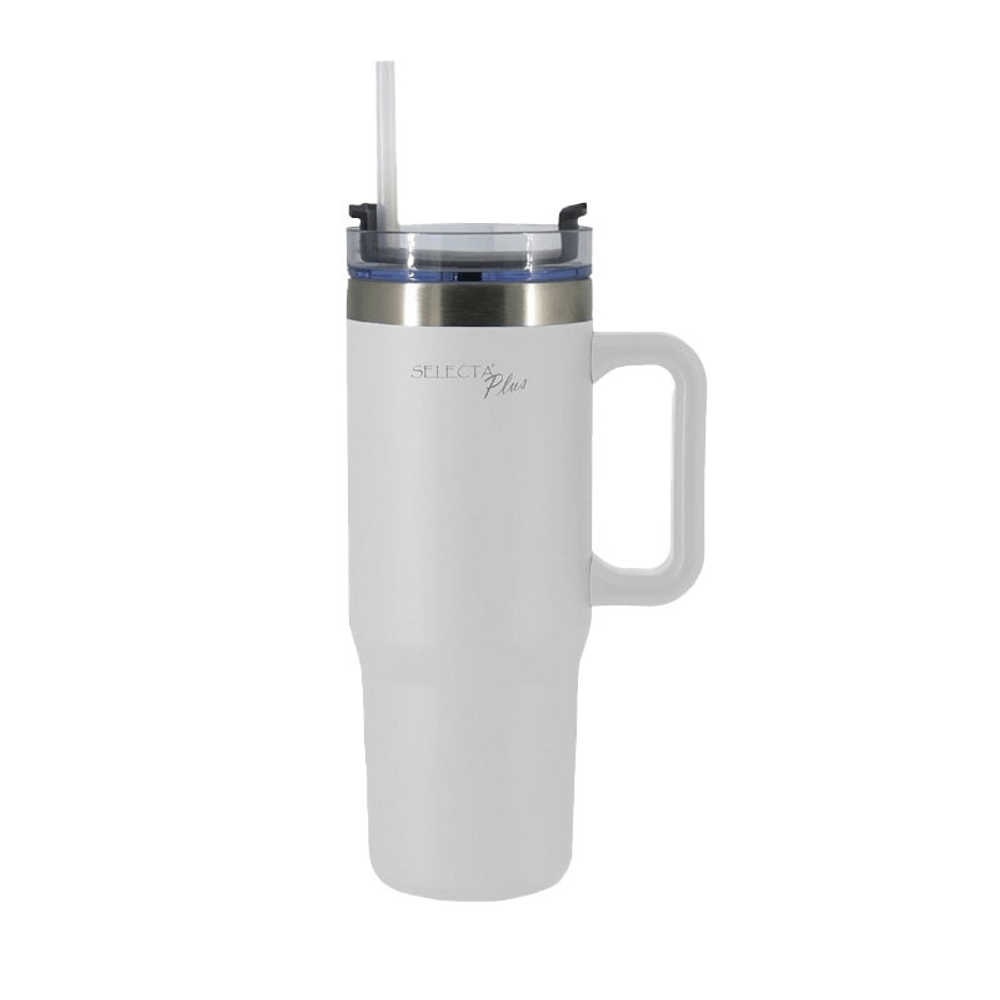 HOPPIE MUG TRAVEL TERMICO 900ML C/ASA ACERO INOX BLANCO 601014-02 33286