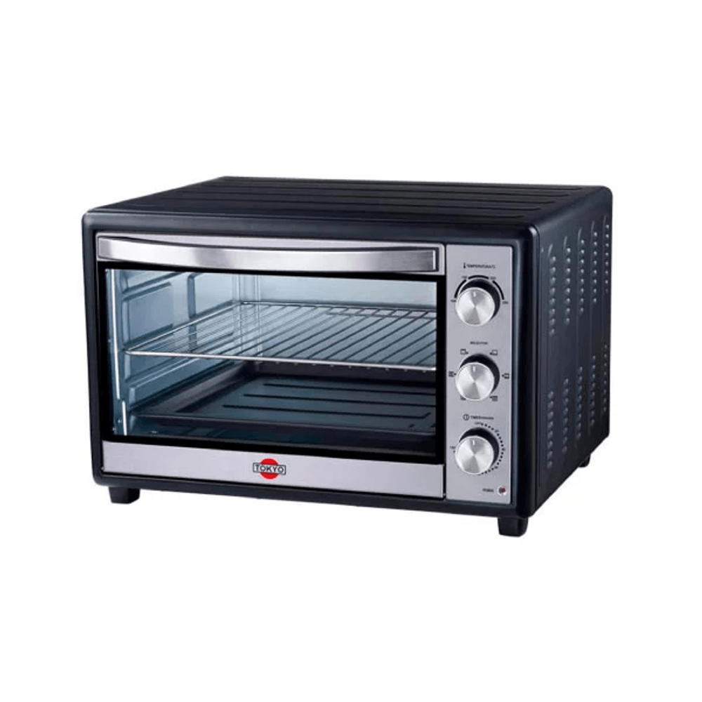 HORNO ELECTRICO TOKYO LISTO PLUS 56LTS NEGRO 2REJ/BAND/1REC.MIG./1AGARRAD T3452