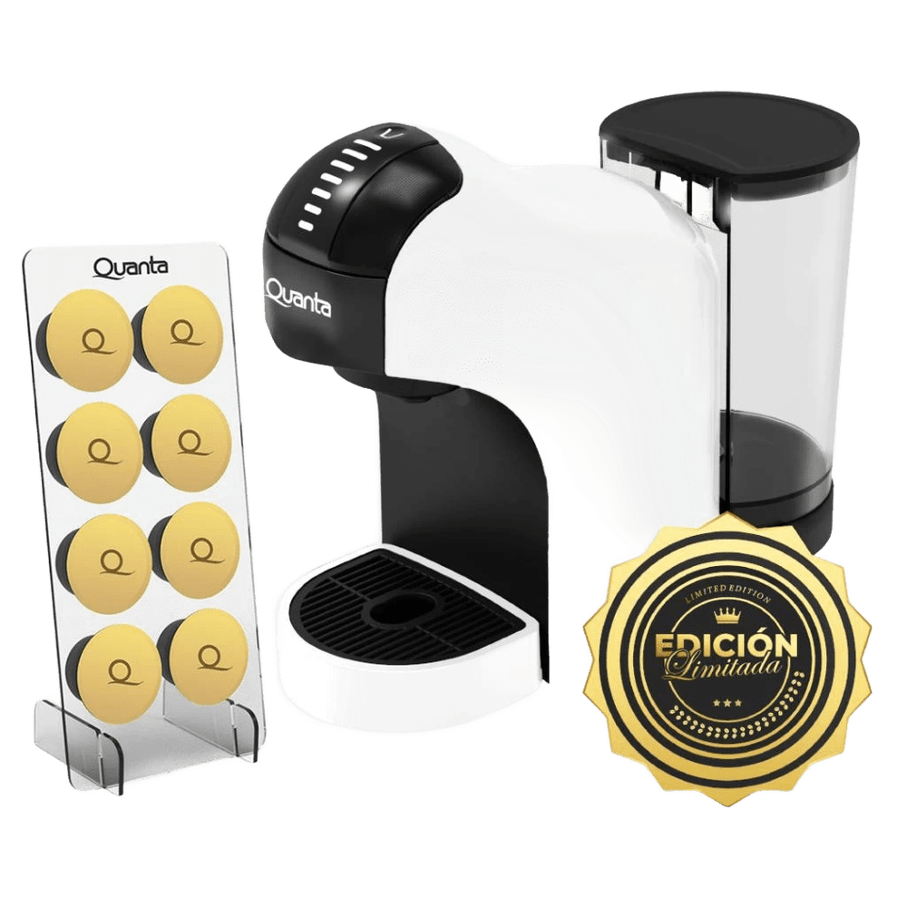 CAFETERA QUANTA QTCMC50 C/PORTACAPS EDIC-LIMITADA 220V BL 40145