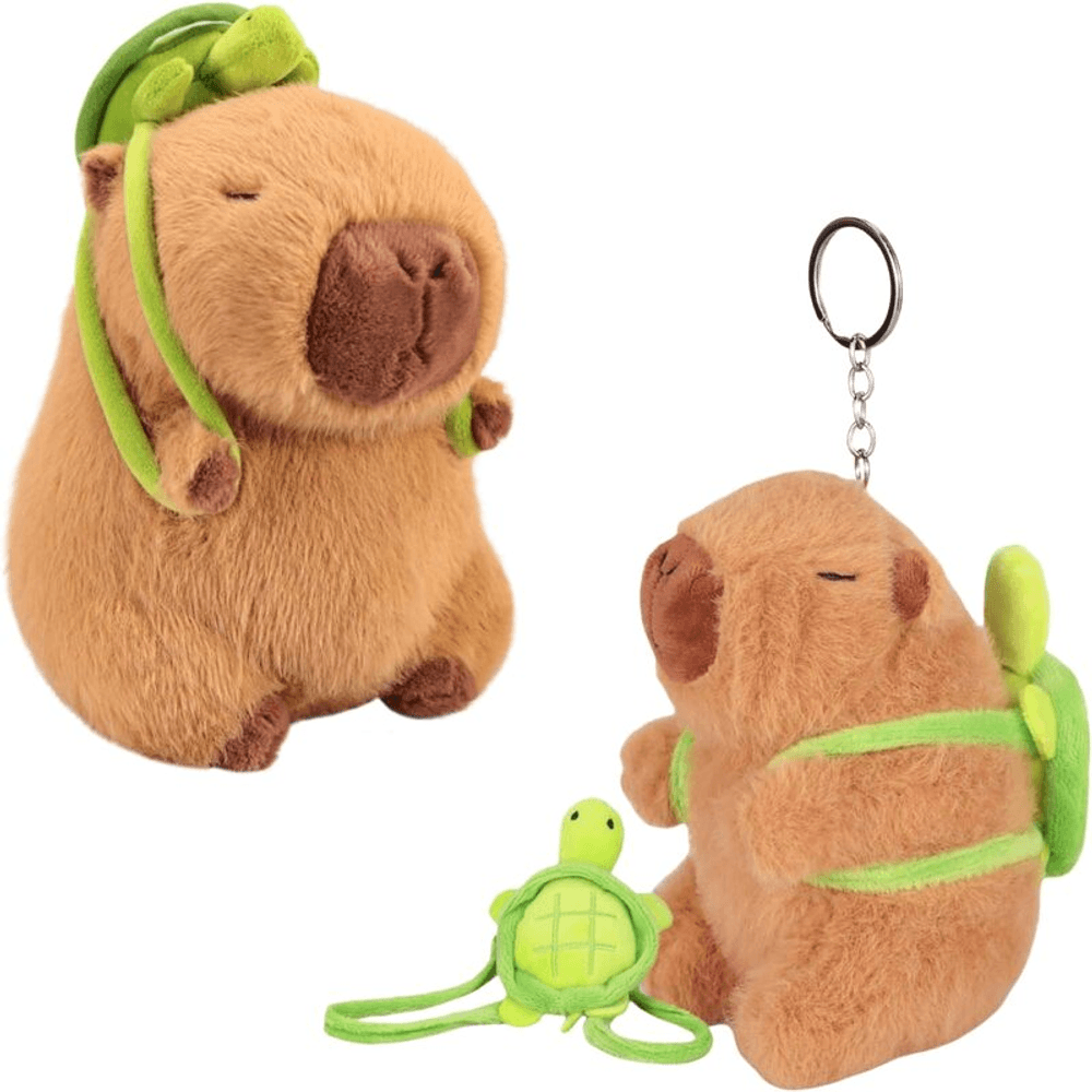 LLAVERO CAPIBARA CON MOCHILA DE TORTUGA 40544