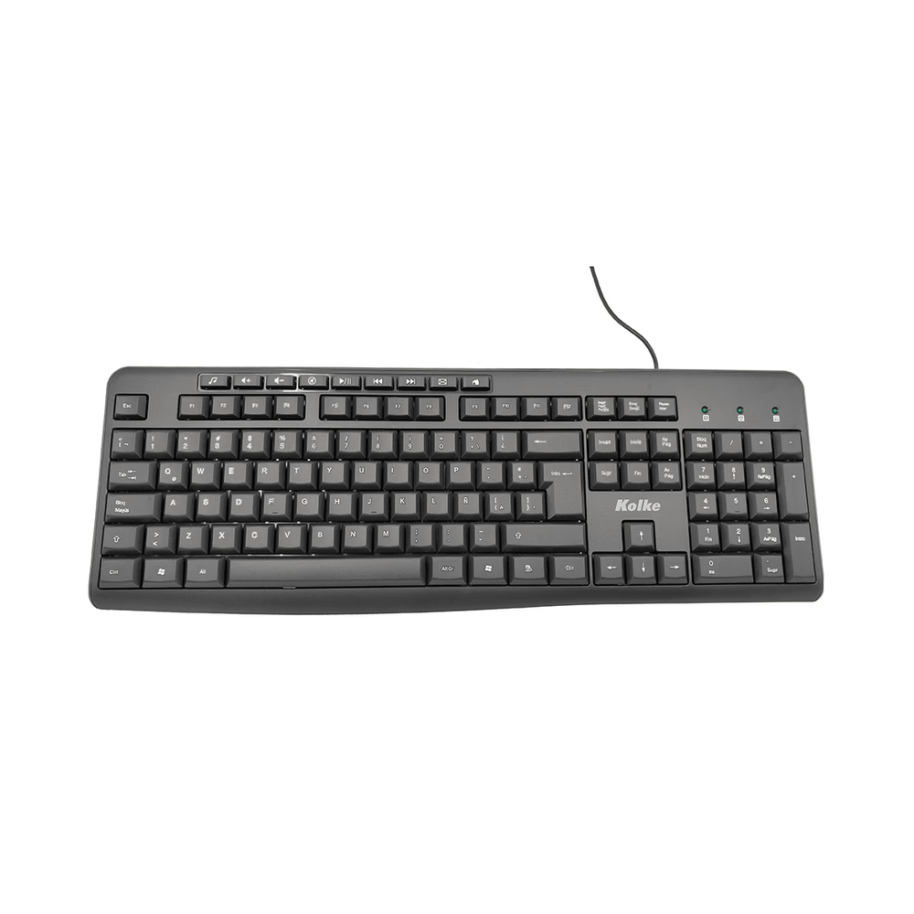 TECLADO KOLKE MULTIMEDIA EN ESPAÑOL KET-701 630684