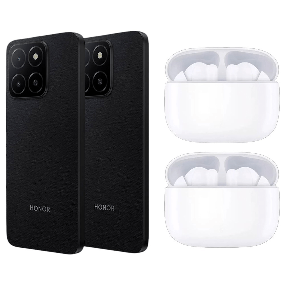 COMBO 2 CELULAR HONOR X5B 4GB/128GB FLOWING BLACK + 2 AURICULAR HONOR EARBUDS X7 LITE MZT-ME00 81593