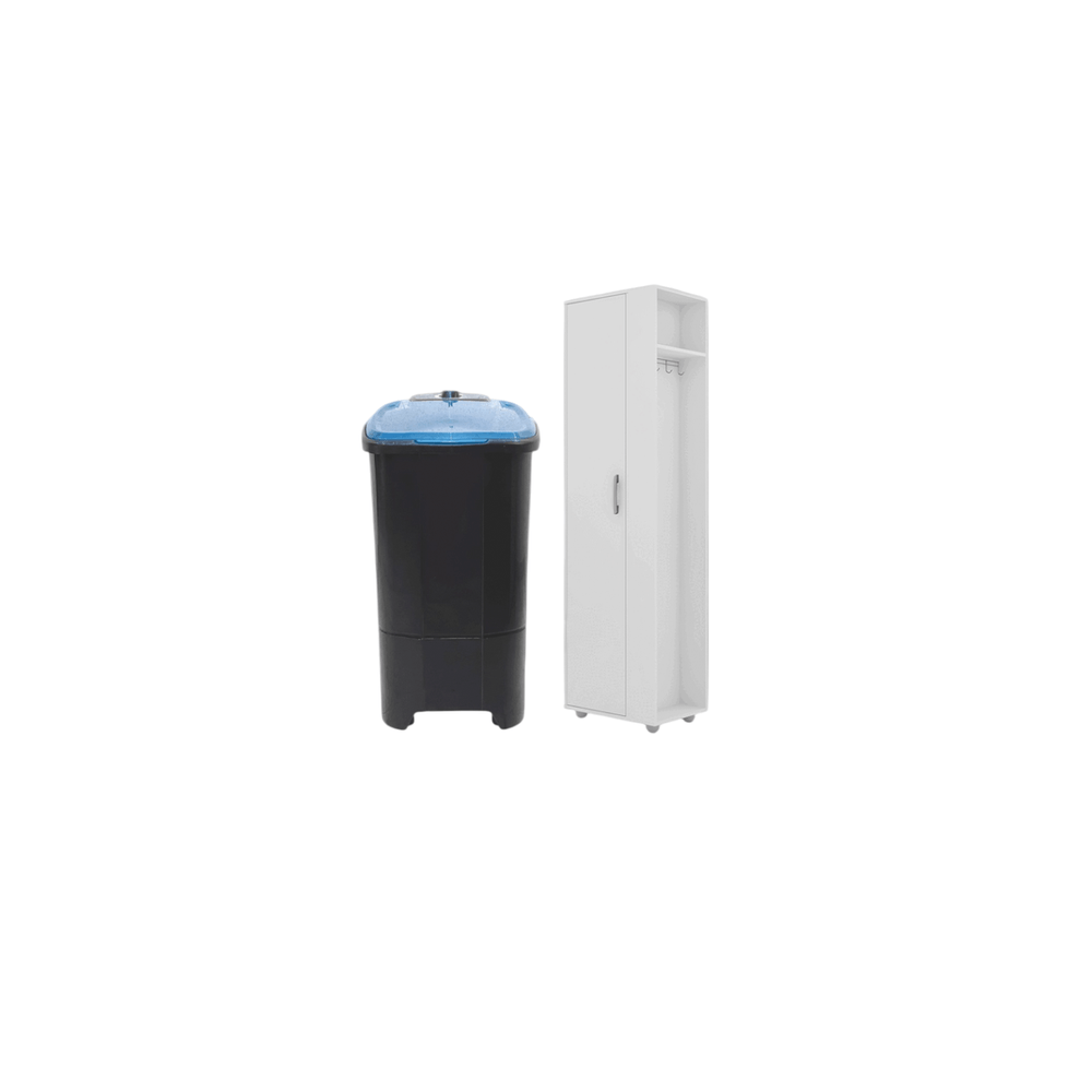 COMBO ARMARIO MULTIUSO ROMA BLANCO COBRASA + LAVARROPAS JOTA 10KG SEMI AUTO C/S + REGALO 81759
