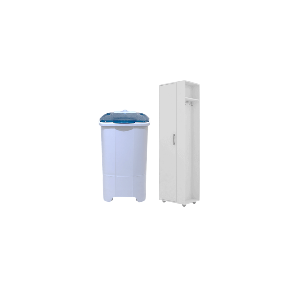 COMBO ARMARIO MULTIUSO ROMA BLANCO COBRASA + LAVARROPAS JOTA 7KG SEMI AUTO C/S + REGALO 81761