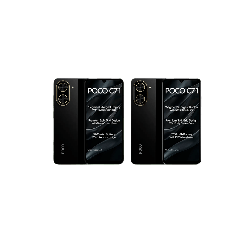 COMBO 2 CELULARES XIAOMI POCO C71 4/128GB NEGRO 81801