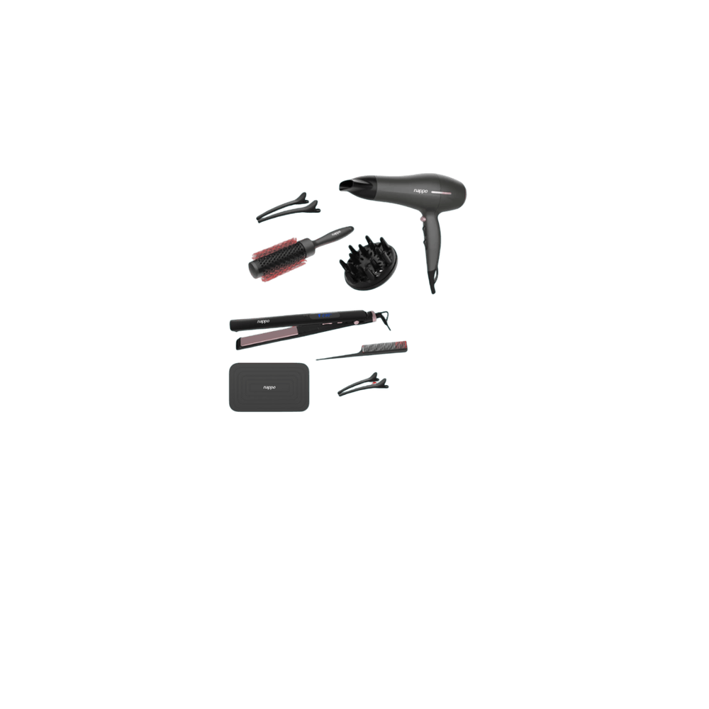 COMBO COMBO SECADOR DE PELO CON ACCESORIOS NAPPO NPS-272 + SET DE PLANCHITA PROSLIM CON ACCESORIOS NAPPO NPP-273 81848