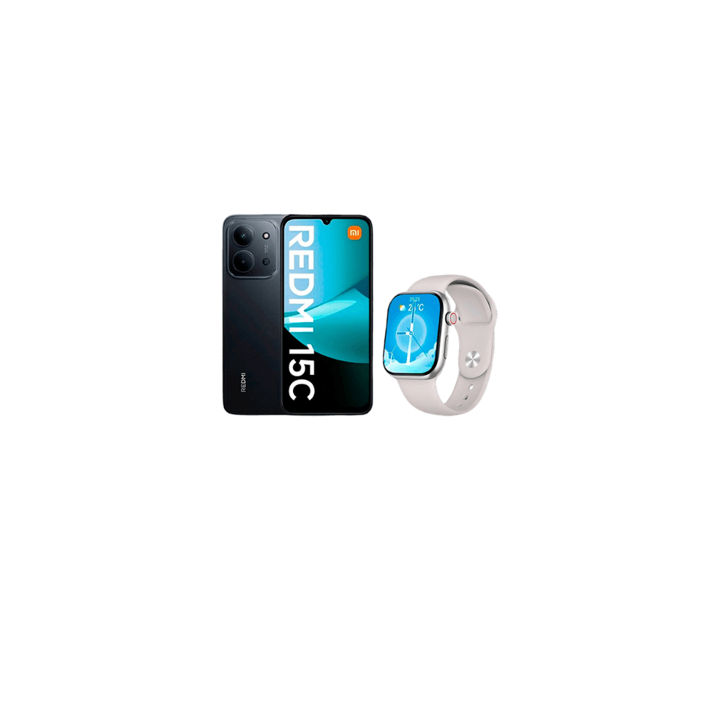 COMBO CELULAR XIAOMI REDMI 15C 4/128GB + SMARTWATCH FTXA10P-SVW 48MM PLATA/GRIS ANDROID/IOS/BT/FREC CARD 111843 81883