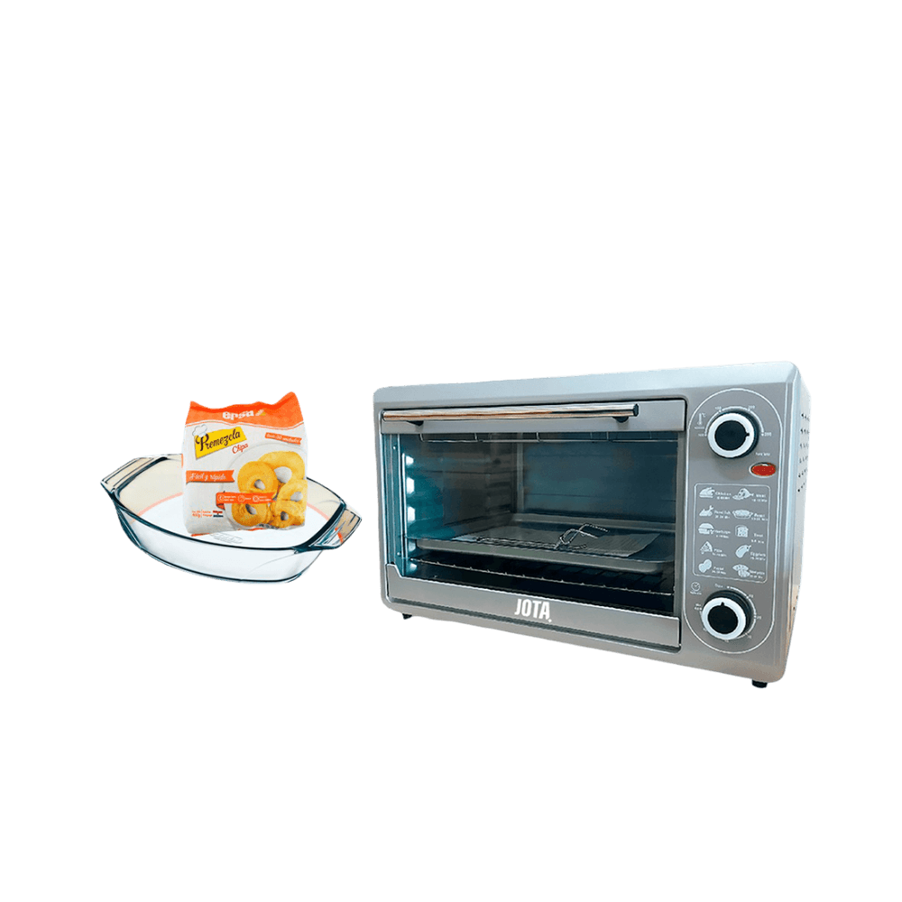 HORNO JOTA DE 48L GRIS 220V HYETAOJOTA + PIREX + PREMEZCLA DE CHIPA DE REGALO 82348