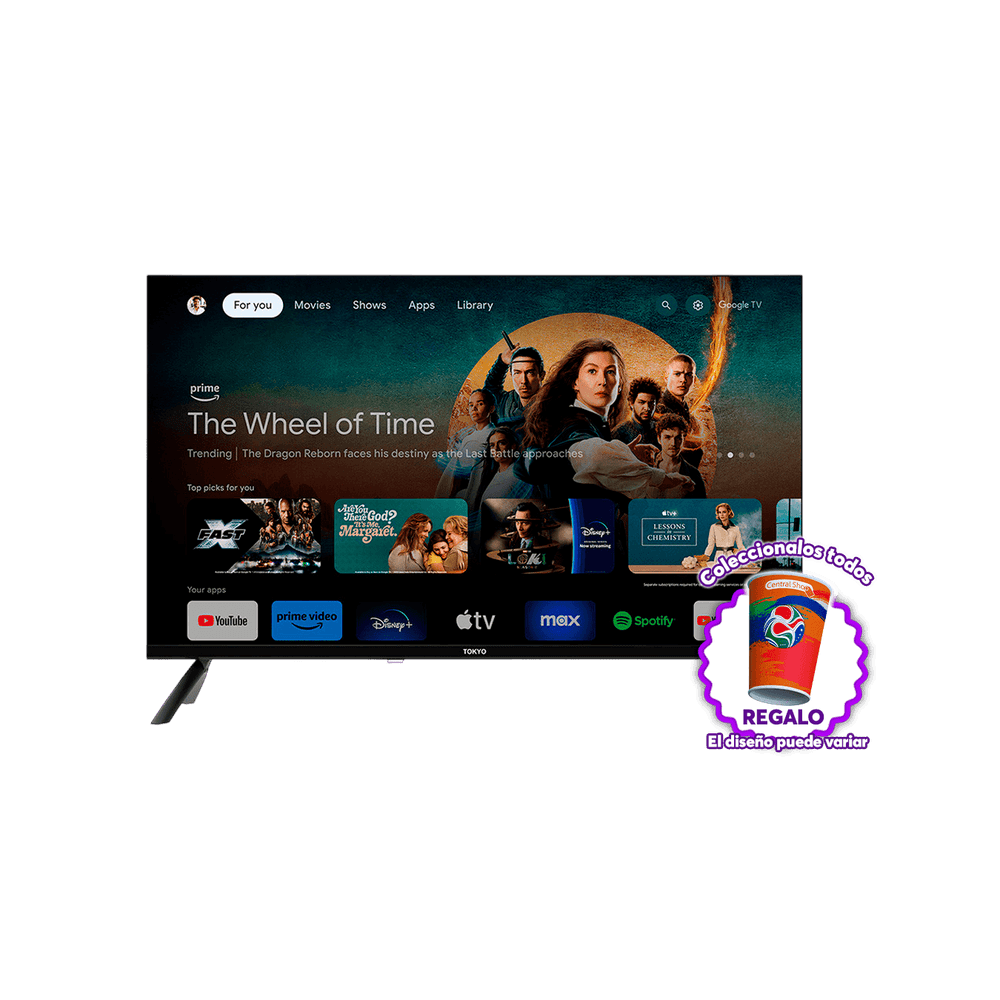 TV SMART 32 TOKYO T3560 GOOGLE 5.0 FRAMELESS C/ CHROMECAST + REGALO