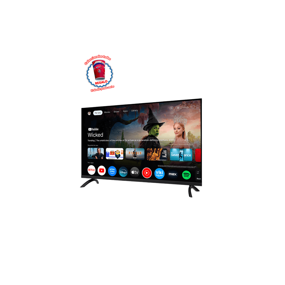 TELEVISOR SMART 50 TOKYO GOOGLE TV 5.0 4K FRAMELESS C/ CHROMECAST INCLUIDO - T3567 + REGALO MUNDIAL