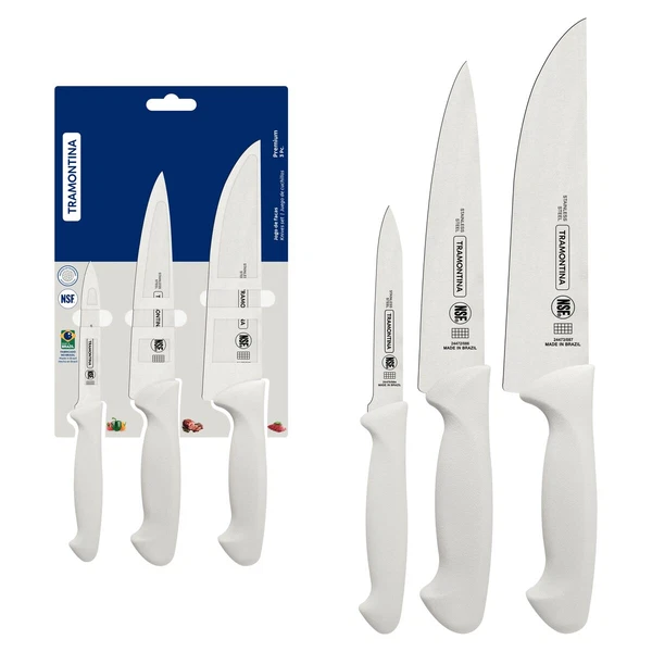 JUEGO  DE CUCHILLOS 3PZAS PREMIUM TRAMONTINA T244991 2