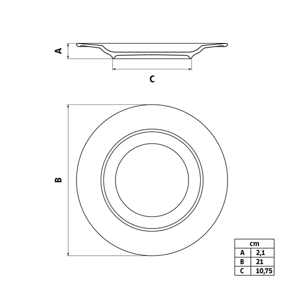 INEGRORID HO PLATO POSTRE 21CM TRAMONTINA T960116 5