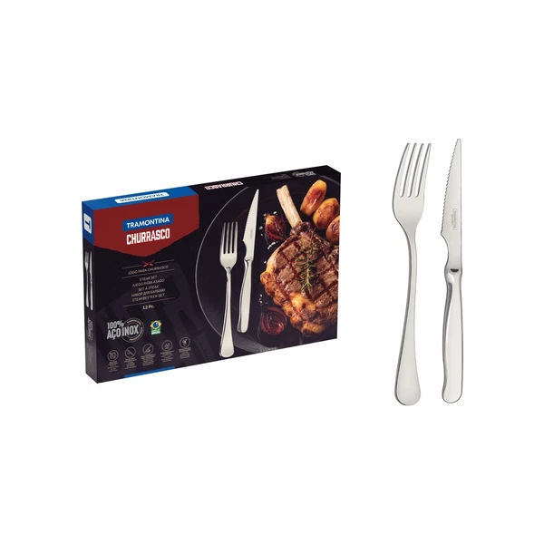 JUEGO  PARA ASADO 12PZAS ZURIQUE TRAMONTINA T669861