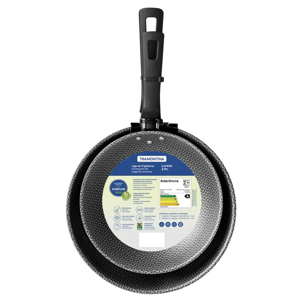 JUEGO  DE SARTENES 2PZAS LORETO TRAMONTINA T20399D 5