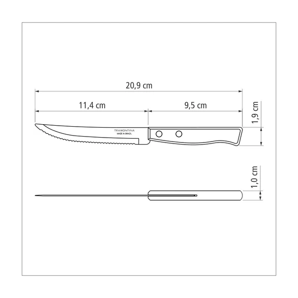 JUEGO  CUCHILLOS ASADO 12PZAS TRADIC TRAMONTINA T222001 5