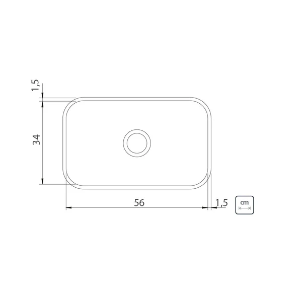 CUBETA RENTANGULAR BASIC ACERO INOX 56X34X14,5 TRAMONTINA T940855 3