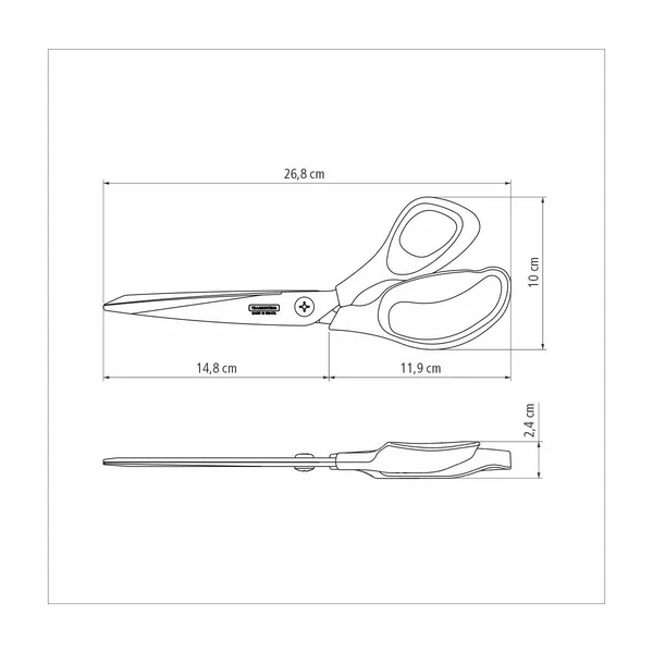 TIJERA PARA COSTURA 10 SUPERCORT TRAMONTINA T259253 4
