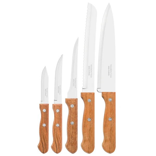 JUEGO CUCHILLOS 5 PZAS DYNAMARILLOIC TRAMONTINA T22399E