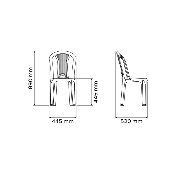 SILLA ATLANTIDA NEGRO TRAMONTINA T920132 4