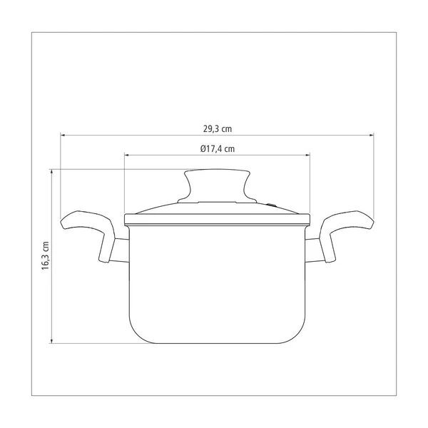 OLLA ALTA 16 CM PARIS TRAMONTINA T285301 5