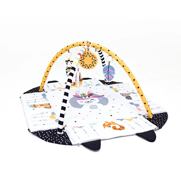 GIMNASIO PREMIUM BABY INTERACTIVO 5 EN 1 CON PELOTAS BOHO