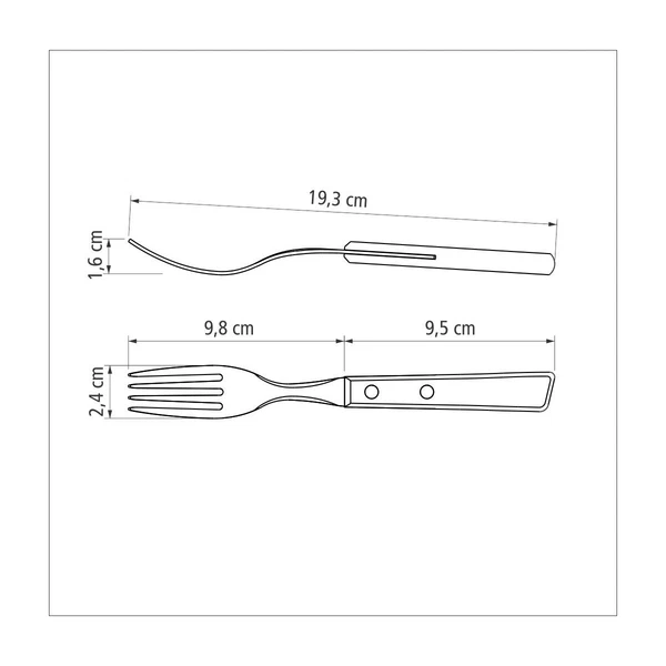 JUEGO  TENEDOR MESA 12PZAS TRADICION TRAMONTINA T222021 5