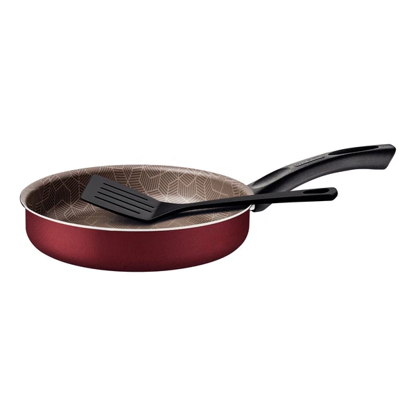 SARTEN RENTANGULARA 24 CM CON ESPATULA PARIS TRAMONTINA T285046
