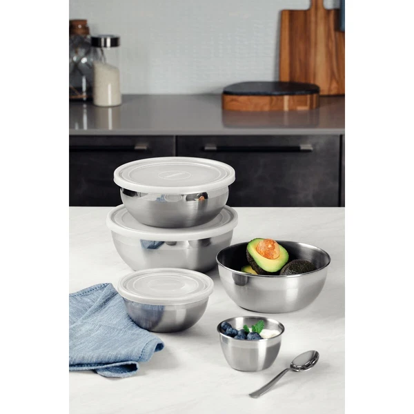 RECIPIENTE 28CM EN ACERO INOXIDABLANCOE CON TAPA TRAMONTINA T612224 5