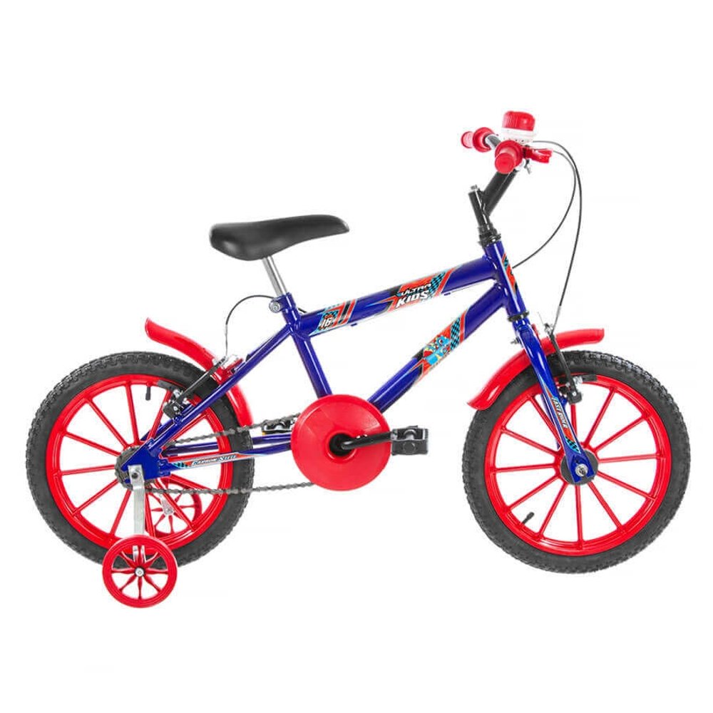 BICICLETA ARO 16 KIDS ULTRA BIKES AZUL|ROJO