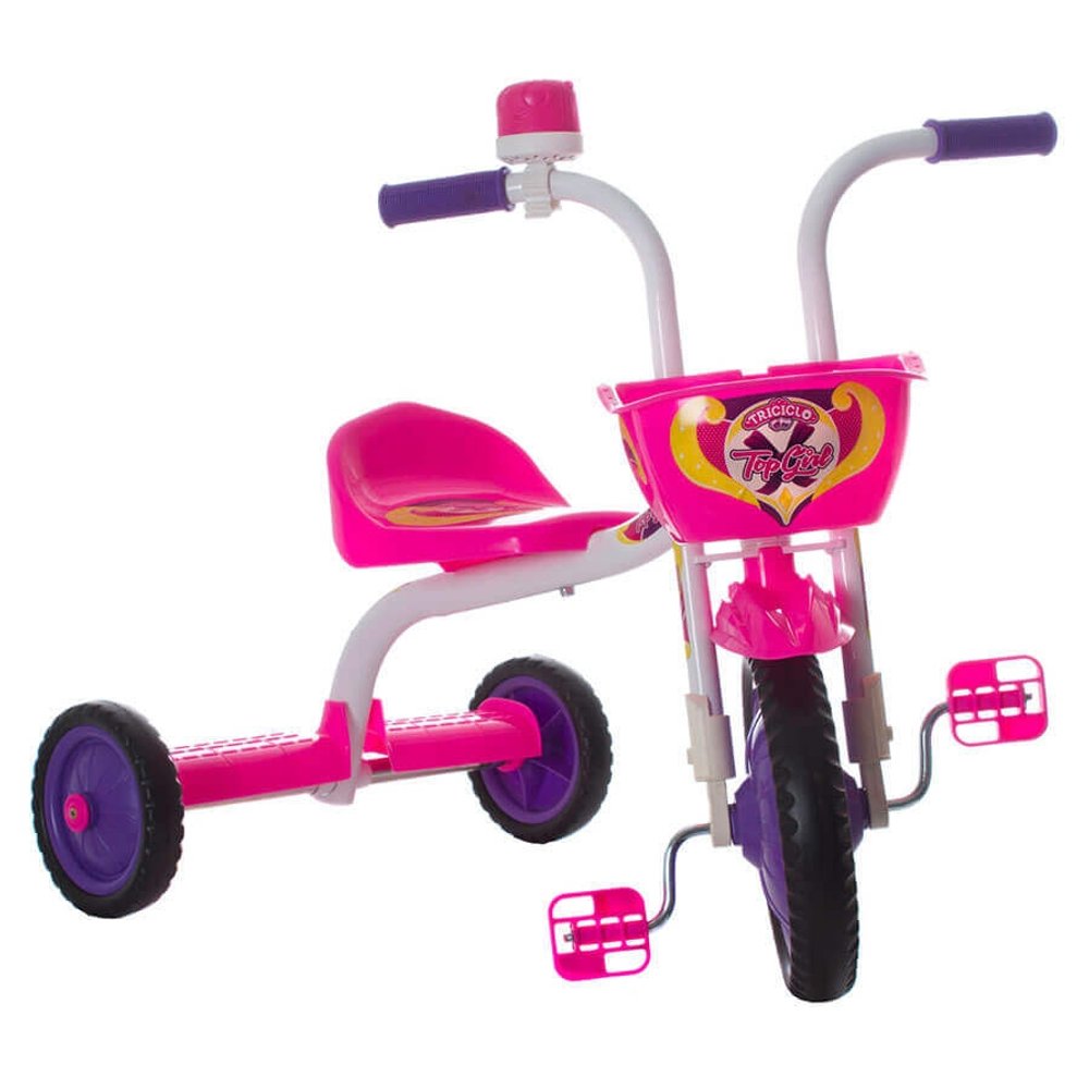 TRICICLO TOP GIRL ULTRA BIKES BLANCO|ROSA