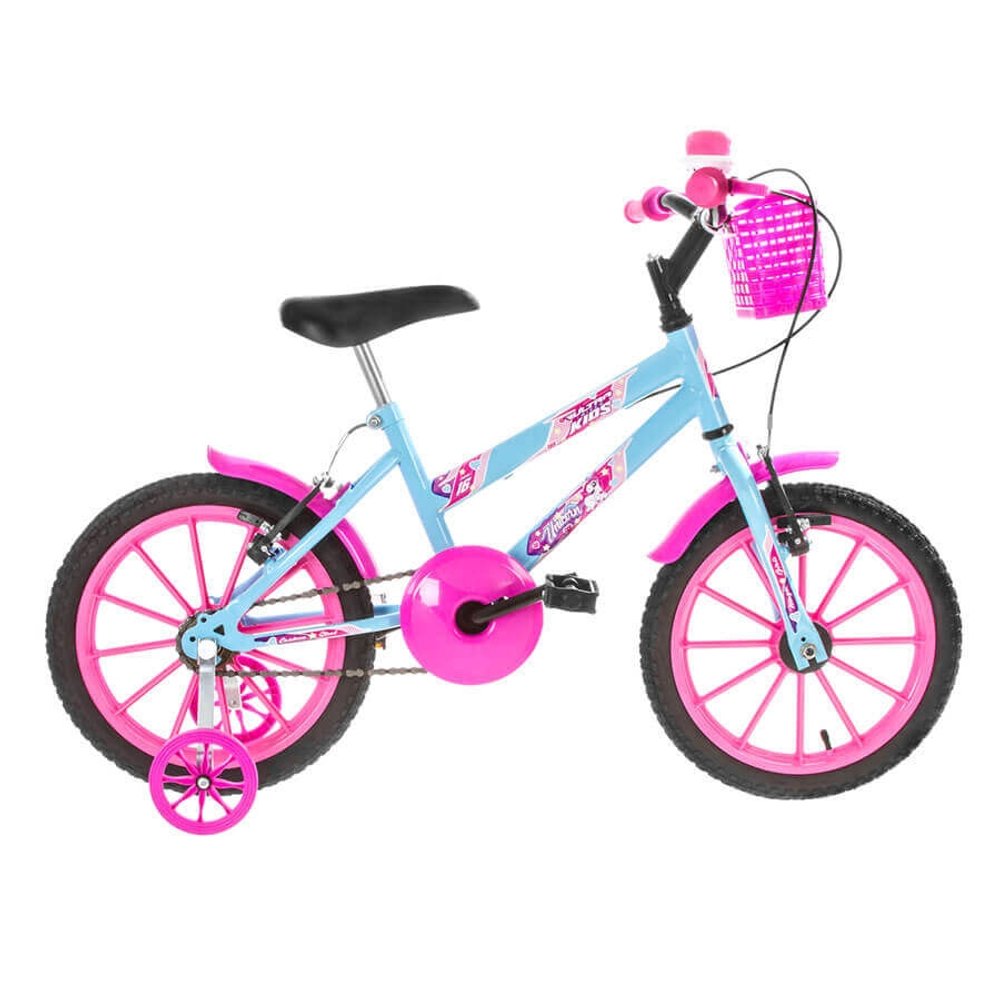 BICICLETA ARO 16 KIDS ULTRA BIKES AZUL BEBE|ROSA