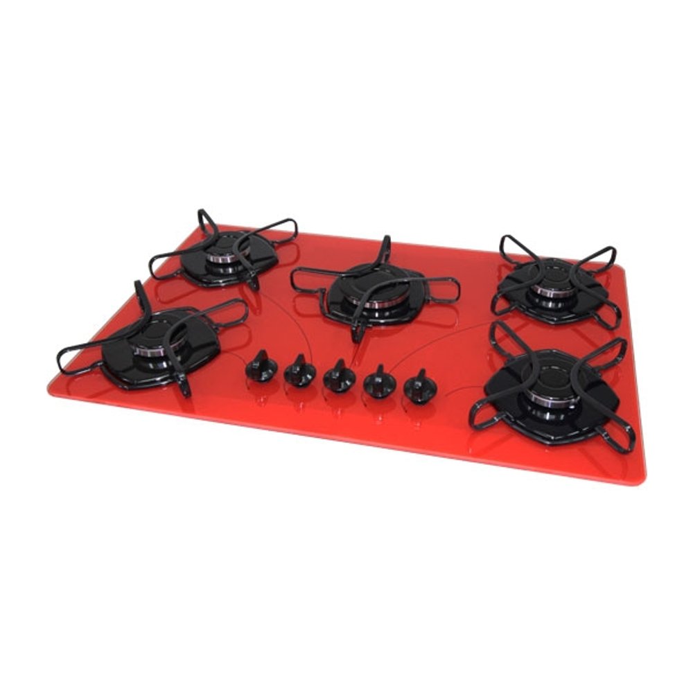 COOKTOP 5 HORNALLAS ABBATEC ROJO