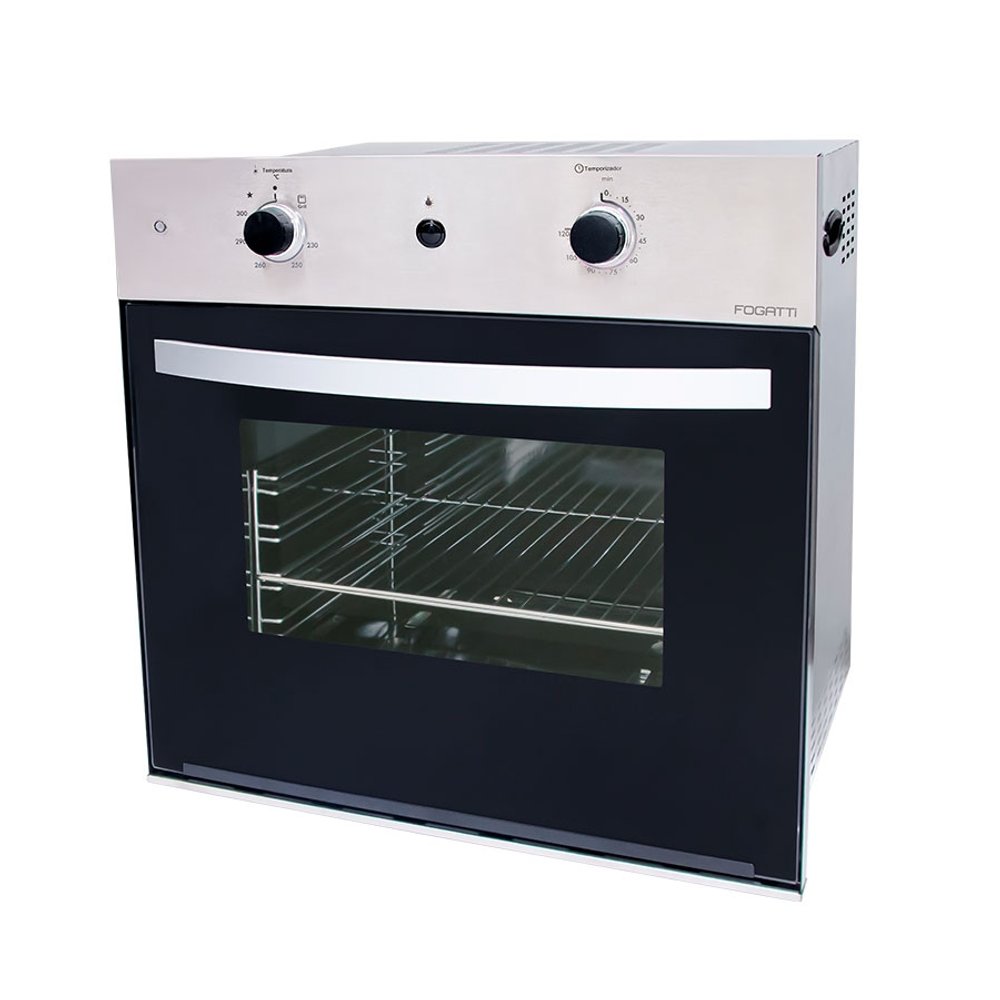 HORNO DE EMPOTRAR G57 57L A GAS CON GRILL INOX FOGATTI GRIS