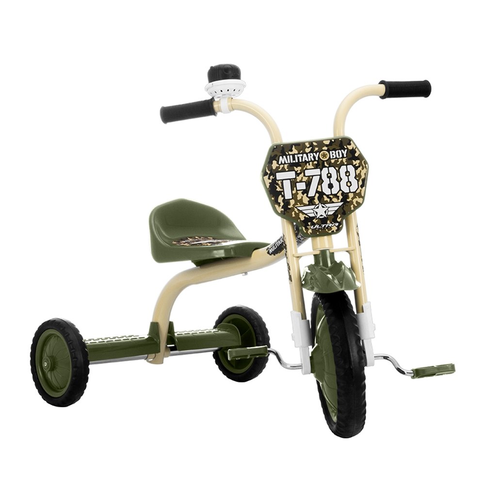 TRICICLO ULTRA BIKE MILITAR TUJ 05MLT VERDE MILITAR