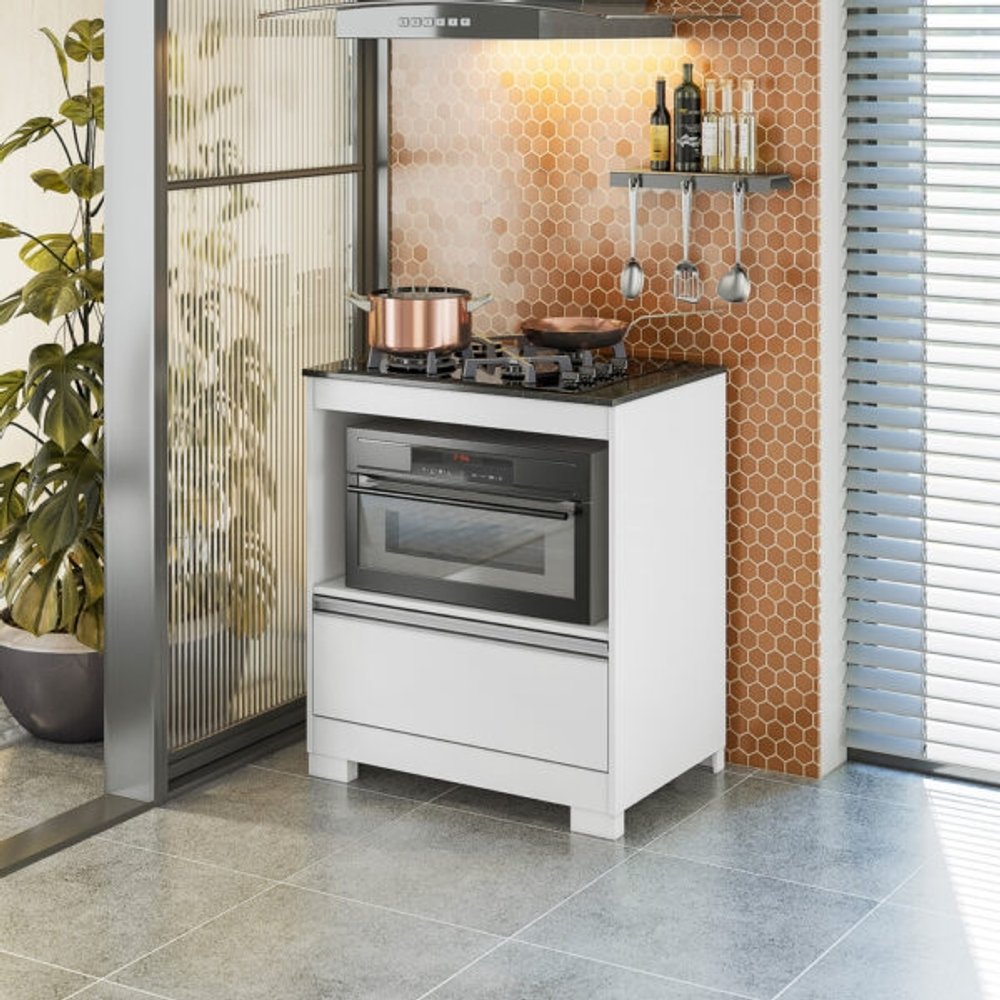 BALCON COOKTOP 750 1 CAJÓN TAMPO CORTADO NT3110 NOTÁVEL BLANCO NEW | GRANITO