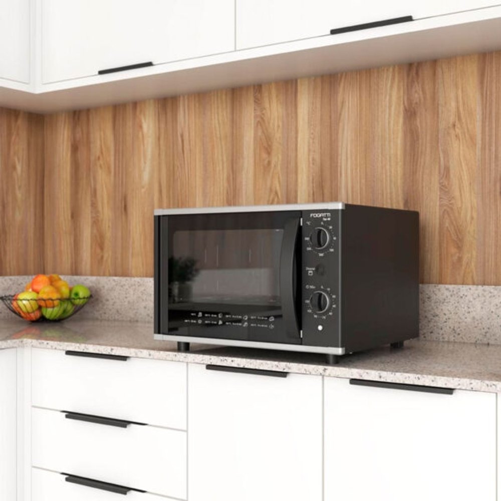 HORNO ELÉCTRICO TOP 40 LITROS FOGATTI NEGRO