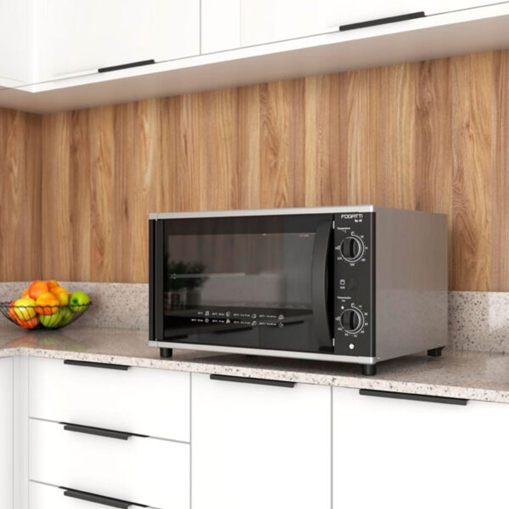 HORNO ELÉCTRICO TOP 48 LITROS FOGATTI TITANIUM