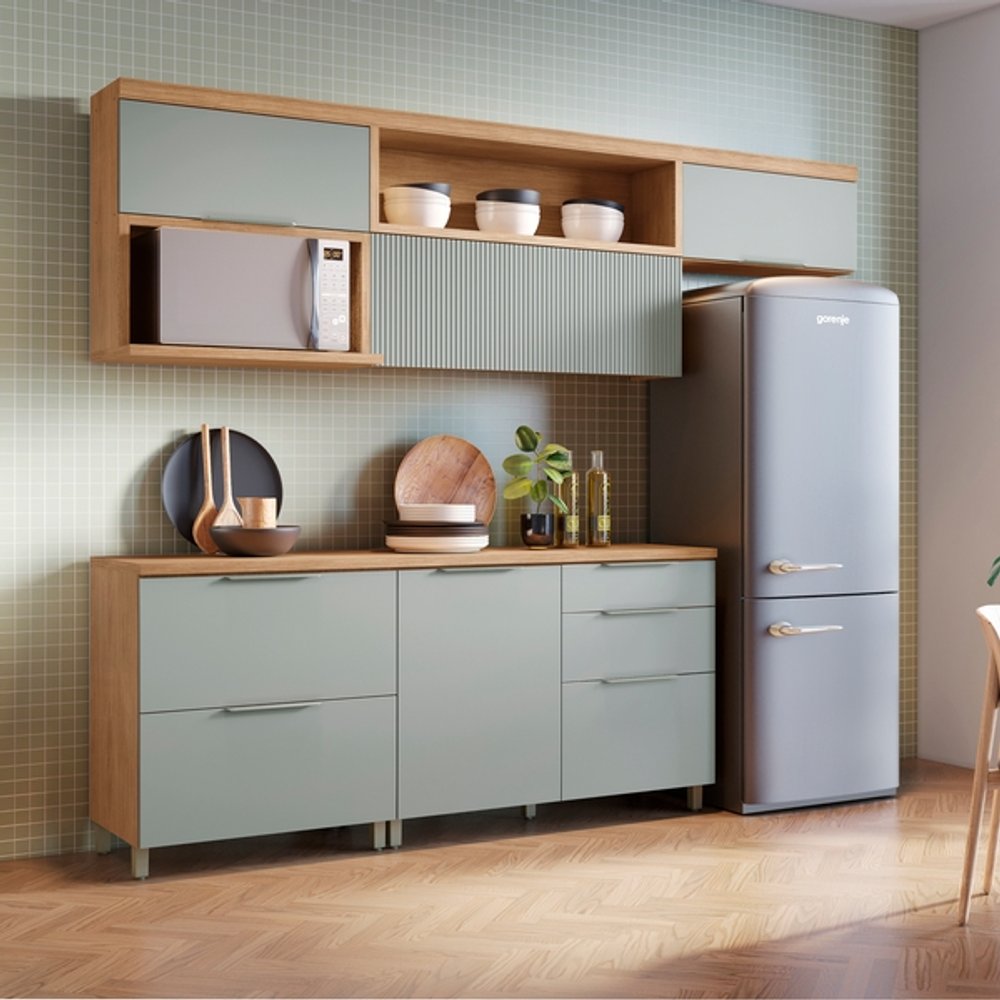 ARMARIO HELADERA MARQUESA 683 NESHER NATURAL|VERDE