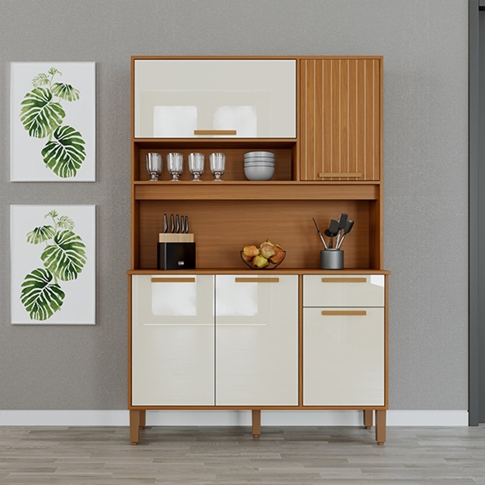 KIT COCINA 1200 5 PUERTAS 1 CAJON SINTRA INDEKES FREIJO | OFF WHITE