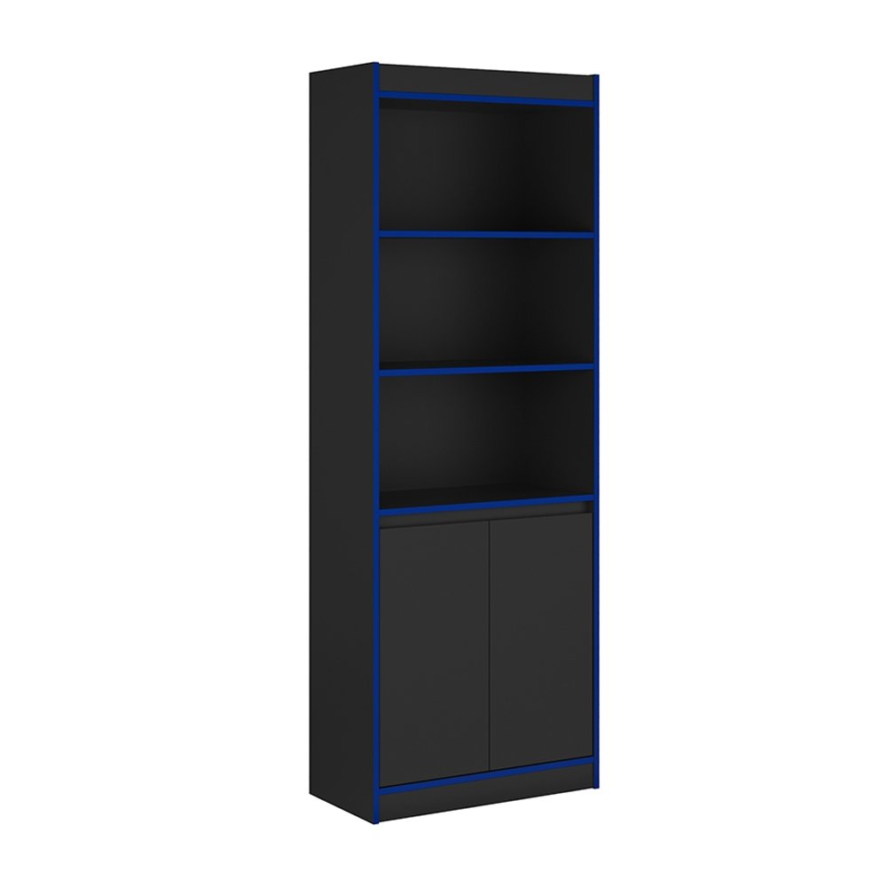 ARMARIO GAMER 2 PUERTAS GTX PATRIMAR NEGRO | AZUL