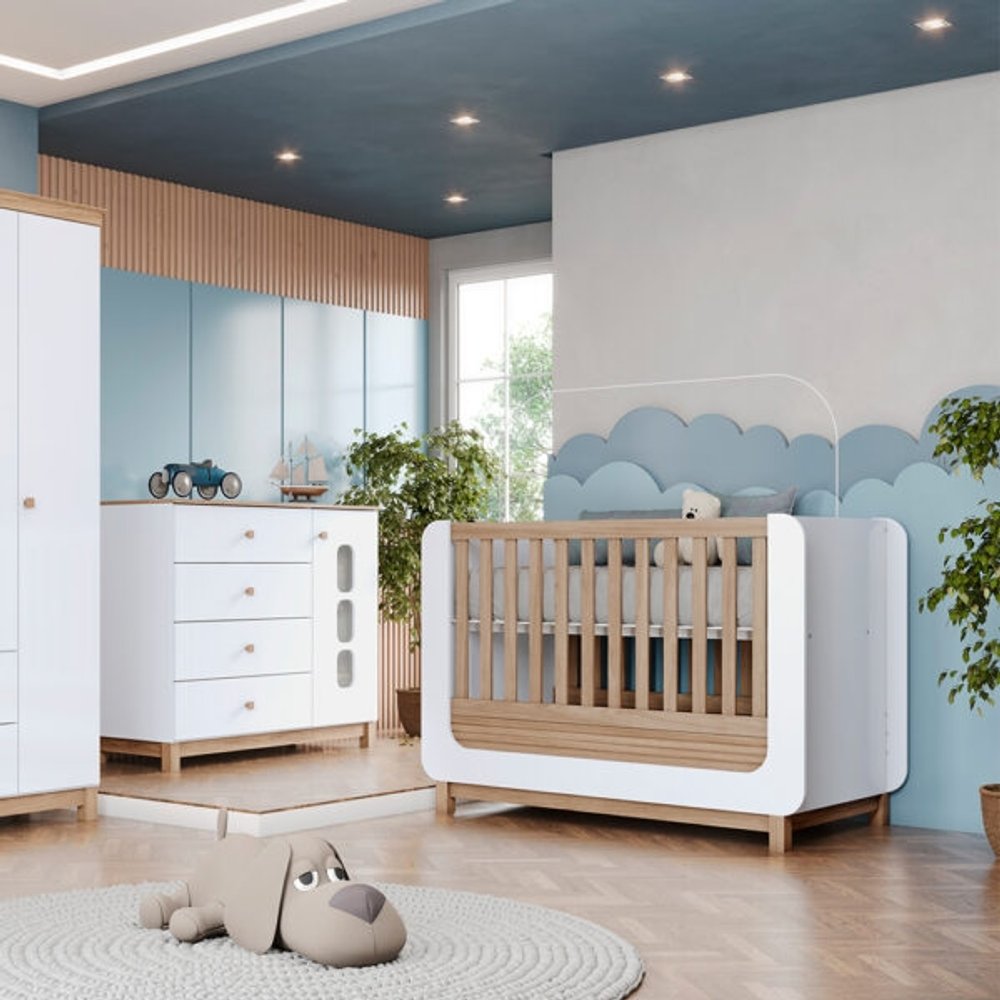 CUNA MINI CAMA ACONCHEGO HENN BLANCO | JEQUITIBA HP