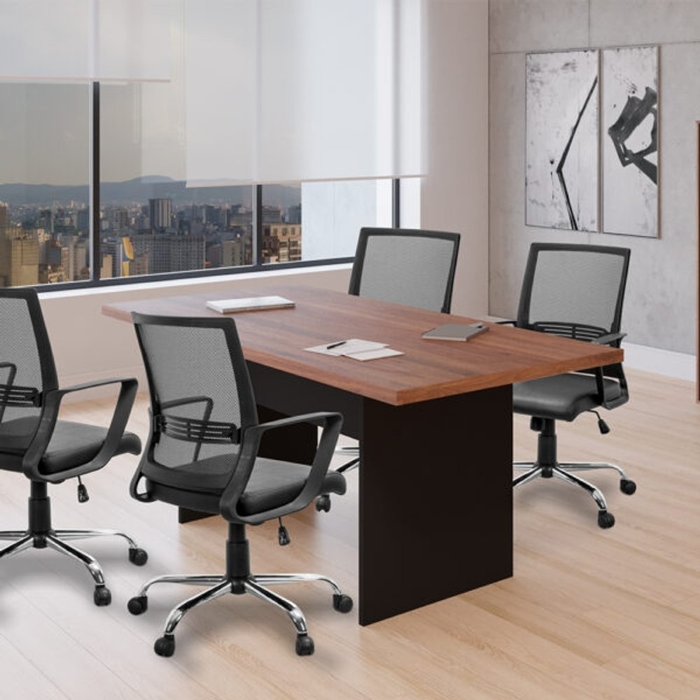 MESA DE ESCRITORIO 200 CORPORATIVA 25.502.0 40MM GIOBEL NOCE | NEGRO