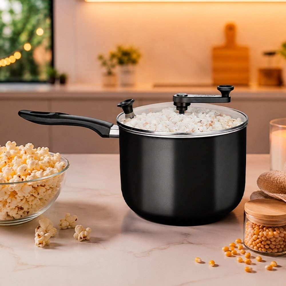 OLLA PARA PORORO A INDUCCION CON TAPA DE VIDRIO MTA