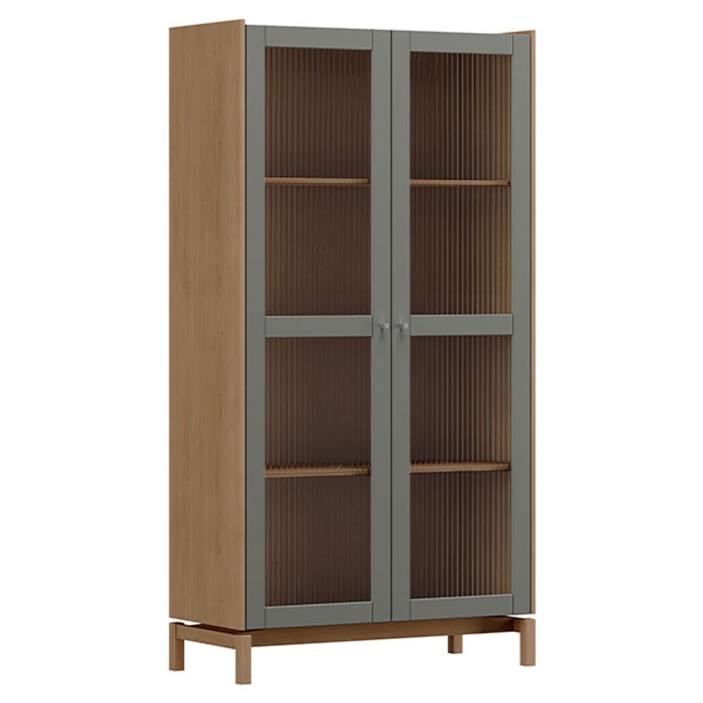 CRISTALERA 2 PUERTAS BARCELONA 180 2157VZ FINESTRA OAK/FERROLACK