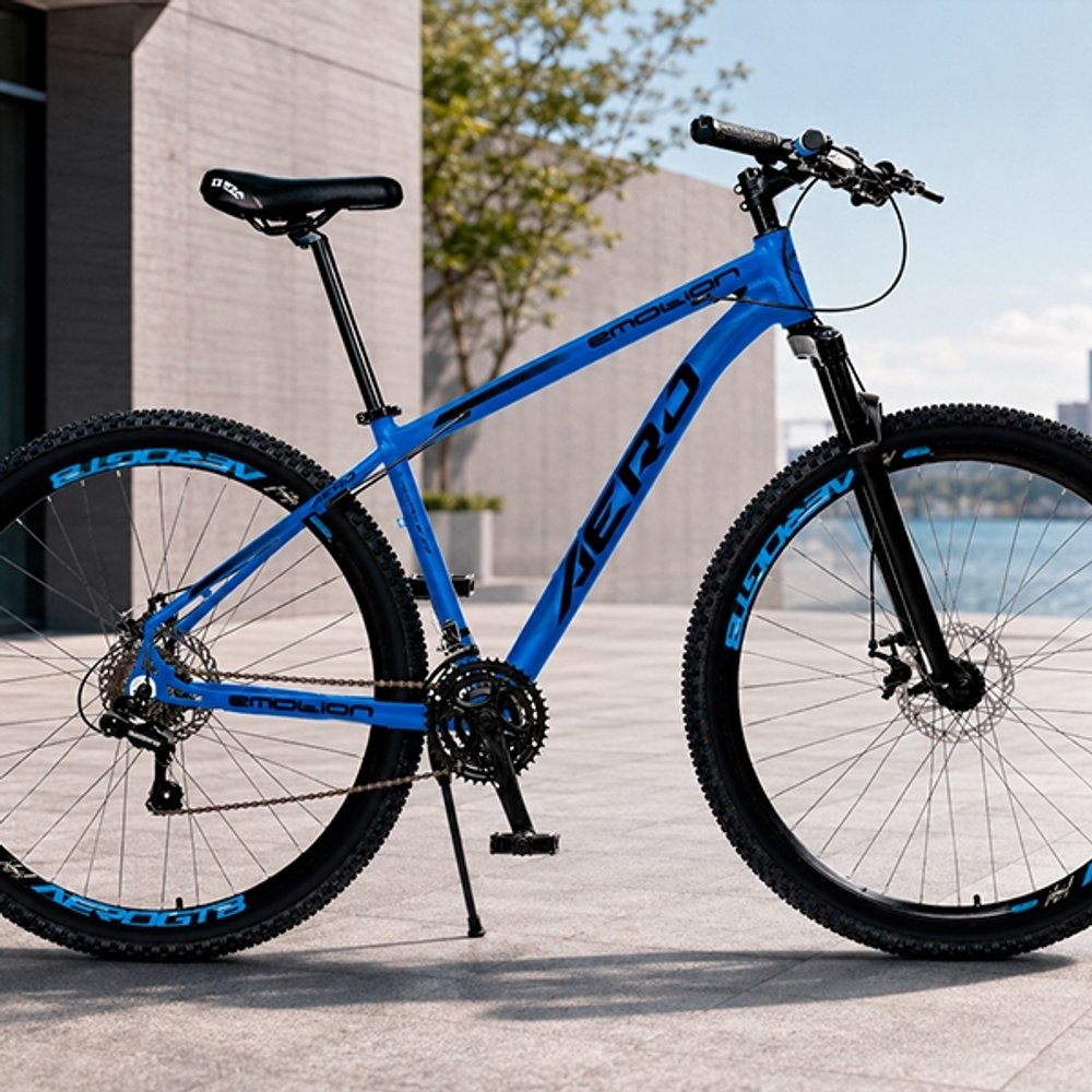 BICICLETA ARO 29 EMOTION AEROBIKES AZUL | NEGRO