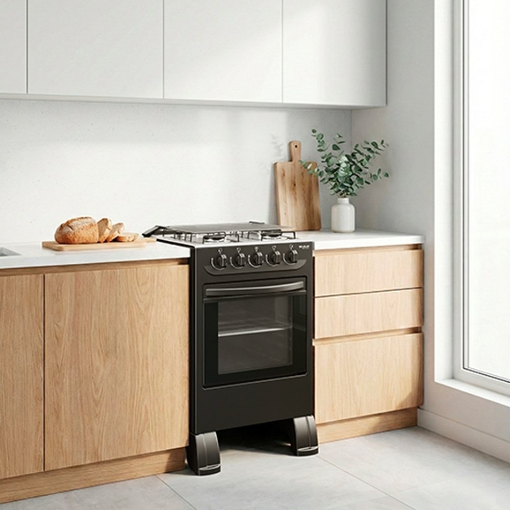 COCINA 4 HORNALLAS MBARETE NEW ABBATEC NEGRO