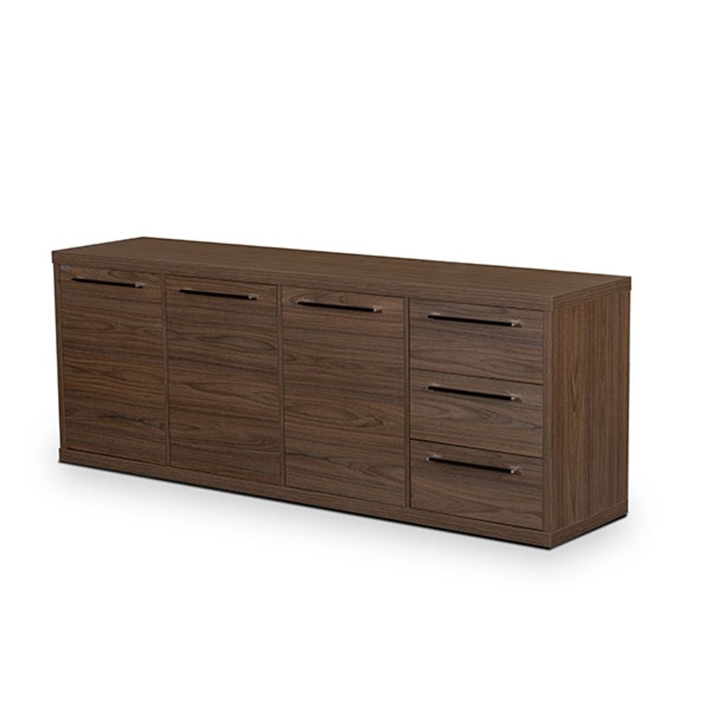 ARMARIO 186 BALCON EVOLUTION 18.0030 3 PUERTAS 3 CAJONES GIOBEL NOCE