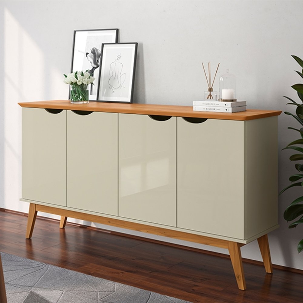 BUFFET 1600 4 PUERTAS PRISM PATRIMAR OFF WHITE|CINAMOMO